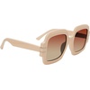 image:imageSteve Madden Womens Barnes Square SunglassesOff WhiteLight Solid Brown