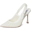 image:imageSteve Madden Womens Bri PumpWhite Lace Pearl