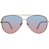 image:imageSteve Madden Womens Dante SunglassesShiny RosegoldBlue Gradient