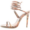 image:imageSteve Madden Womens Exotica Ankle Wrap Stiletto Dress SandalOrange Snake