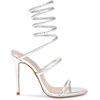 image:imageSteve Madden Womens Exotica Ankle Wrap Stiletto Dress SandalSilver Snake