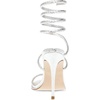 image:imageSteve Madden Womens Exotica Ankle Wrap Stiletto Dress SandalSilver Snake