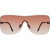 image:imageSteve Madden Womens Female Sunglasses Style Bentley ShieldSatin GoldBrownBrown Gradient