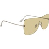 image:imageSteve Madden Womens Female Sunglasses Style Bentley ShieldShiny SilverSilver Mirrored