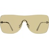 image:imageSteve Madden Womens Female Sunglasses Style Bentley ShieldShiny SilverSilver Mirrored