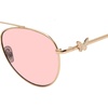 image:imageSteve Madden Womens Harlee SunglassesShiny GoldSolid Plum