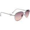 image:imageSteve Madden Womens Harlee SunglassesShiny SilverPink Gradient