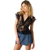 image:imageSteve Madden Womens Leyla Top in LaceBlack