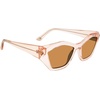 image:imageSteve Madden Womens Stacia SunglassesCrystal PinkSolid Light Brown