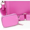 image:imageSteve Madden Womens Steve Madden Bevelyn Convertible Crossbody BagHyper Pink