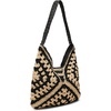 image:imageSteve Madden Womens Steve Madden Bora Straw Crochet HoboBlack