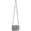 image:imageSteve Madden Womens Steve Madden Daisy Quilted Double Zip CrossbodyLight Grey
