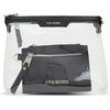 image:imageSteve Madden Womens Steve Madden Dominic Clear Pouch With Card Case Gift SetBlack