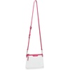 image:imageSteve Madden Womens Steve Madden Dominic Clear Pouch With Card Case Gift SetHot Pink