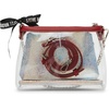 image:imageSteve Madden Womens Steve Madden Dominic Clear Pouch With Card Case Gift SetRed