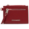 image:imageSteve Madden Womens Steve Madden Dominic Clear Pouch With Card Case Gift SetRed