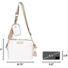 image:imageSteve Madden Womens Steve Madden Farren Nylon Dome Crossbody BagWhite Tan