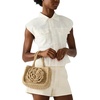 image:imageSteve Madden Womens Steve Madden Luvly Crochet Mini Top HandleNatural