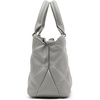 image:imageSteve Madden Womens Steve Madden Mickey Quilted Top Handle CrossbodyLight Grey