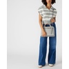 image:imageSteve Madden Womens Steve Madden Roxanne Smooth Satchel With Patent BeltLight Grey