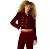 image:imageSteve Madden Womens Tonia BlazerRed Velvet
