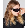 image:imageSteve Madden womens Steve Madden Female Sunglasses Style Gino Rectangular SunglassesBlackSolid Smoke