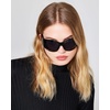 image:imageSteve Madden womens Steve Madden Female Sunglasses Style Gino Rectangular SunglassesBlackSolid Smoke