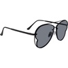 image:imageSteve Madden womens Steve Madden Female Sunglasses Style Monet Aviator SunglassesShiny BlackLight Solid Smoke