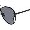 image:imageSteve Madden womens Steve Madden Female Sunglasses Style Monet Aviator SunglassesShiny BlackLight Solid Smoke