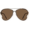 image:imageSteve Madden womens Steve Madden Female Sunglasses Style Monet Aviator SunglassesShiny GoldBrownSolid Brown
