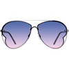 image:imageSteve Madden womens Steve Madden Female Sunglasses Style Monet Aviator SunglassesShiny SilverBlue Gradient