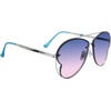 image:imageSteve Madden womens Steve Madden Female Sunglasses Style Monet Aviator SunglassesShiny SilverBlue Gradient