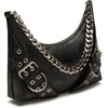image:imageSteve Madden womens Steve Madden Grayad Distressed Roller Buckle Shoulder BagBlack