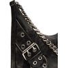 image:imageSteve Madden womens Steve Madden Grayad Distressed Roller Buckle Shoulder BagBlack