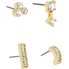 image:imageStone Mismatched Earring SetCrystalGold