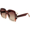 image:imageSteve Madden Womens Barnes Square SunglassesCrystal BrownBrown Gradient