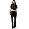 image:imageSteve Madden Womens Callum Knit Top with Floral EmBlack