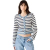 image:imageSteve Madden Womens Casette Sweater CardiganIvory Stripe