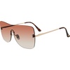 image:imageSteve Madden Womens Female Sunglasses Style Bentley ShieldSatin GoldBrownBrown Gradient