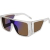 image:imageSteve Madden Womens Female Sunglasses Style Colt WrapClearPurple Mirrored