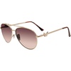 image:imageSteve Madden Womens Harlee SunglassesShiny GoldBrownBrown Gradient
