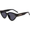 image:imageSteve Madden Womens Koko Cat Eye Sunglasses SunglassesBlackSolid Smoke