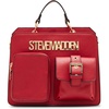 image:imageSteve Madden Womens Steve Madden Bevelyn Utility Pocket Convertible Crossbody BagCrimson Red