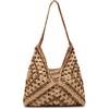 image:imageSteve Madden Womens Steve Madden Bora Straw Crochet HoboBone
