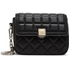 image:imageSteve Madden Womens Steve Madden Carla Mixed Quilt Flap CrossbodyBlack