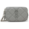 image:imageSteve Madden Womens Steve Madden Daisy Quilted Double Zip CrossbodyLight Grey