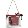 image:imageSteve Madden Womens Steve Madden Dominic Clear Pouch With Card Case Gift SetRed
