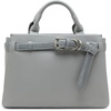 image:imageSteve Madden Womens Steve Madden Roxanne Smooth Satchel With Patent BeltLight Grey
