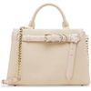 image:imageSteve Madden Womens Steve Madden Roxanne Smooth Satchel With Patent BeltSand
