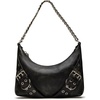 image:imageSteve Madden womens Steve Madden Grayad Distressed Roller Buckle Shoulder BagBlack